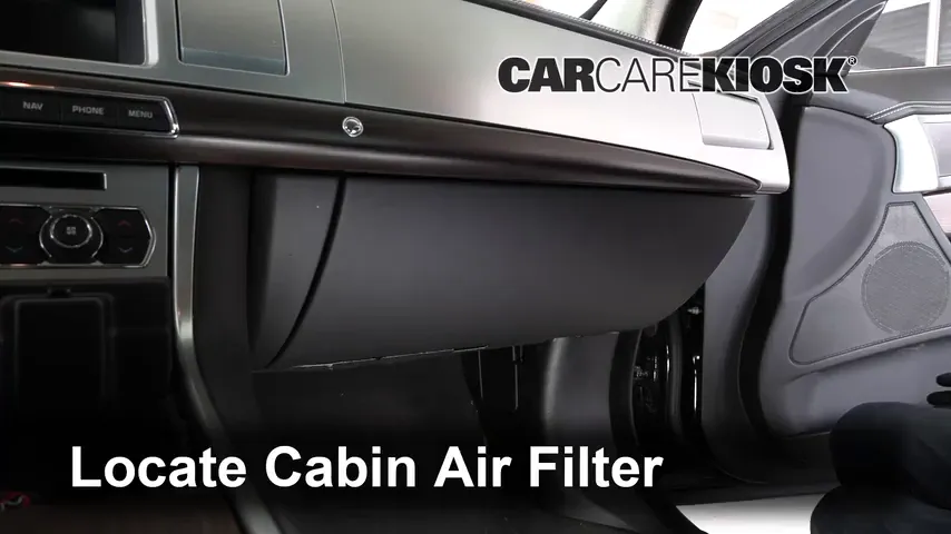 2015 Jaguar XF Sport 3.0L V6 Supercharged Filtro de aire (interior)
